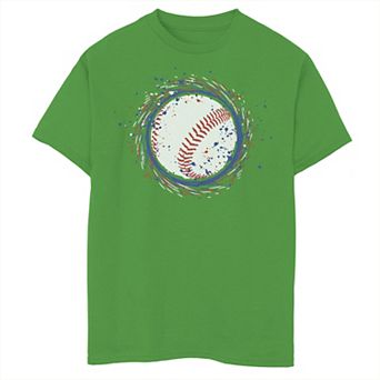 Boys 8-20 Baseball Throw Curve Ball Tee