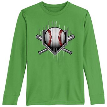 Boys 8-20 Motion Baseball And Bats Shield Tee