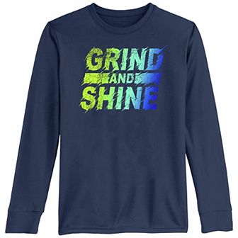 Boys 8-20 Grind And Shine Gradient Motion Sign Tee