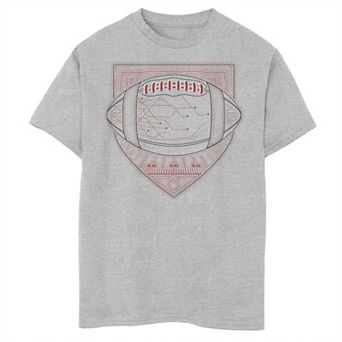 Boys 8-20 Geo Football Circuit Board Glow Tee