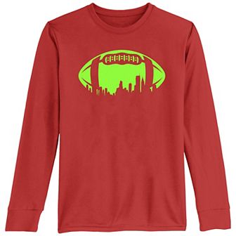 Boys 8-20 Football City Neon Shape Tee