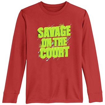 Boys 8-20 Savage On The Court Neon Sign Tee