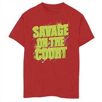 Boys 8-20 Savage On The Court Neon Sign Tee