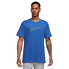 Mens Blue Graphic Tees Tops, Clothing