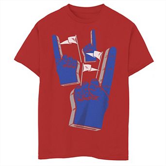 Boys 8-20 Go Team Finger Fan Foam Tee