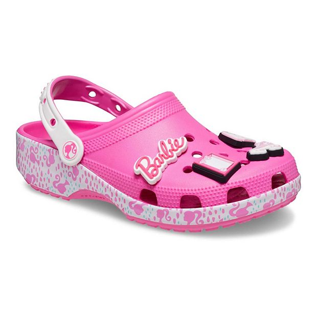 Crocs Barbie Classic Pink Clog Barbie Charms Women's Size 8 New Crocs  Package