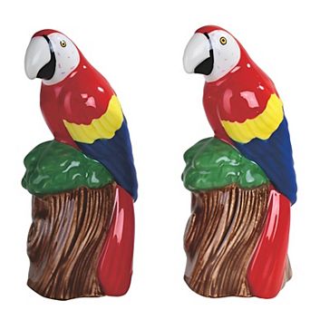 FC Design 2 pc Set 4.5"H Red Parrot Salt & Pepper Shakers Animal Figurines Statue Decorative Home Room Decor