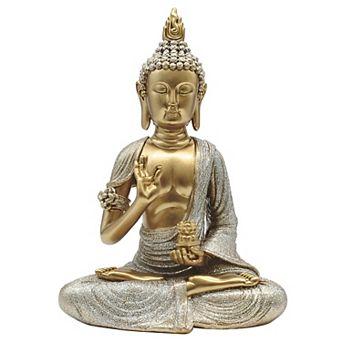 FC Design 8.5"H Gold Thai Buddha in Teaching Pose Statue Feng Shui Decoration Religious Figurine Home Room Decor