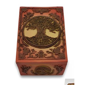 FC Design 5"W Brown Tree of Life Trinket Box Statue Fantasy Decoration Figurine Home Room Decor