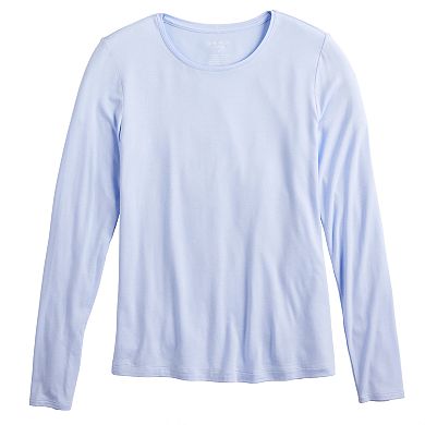 Women's Nine West Essential Long Sleeve Crewneck Tee