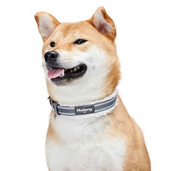 Soft & Comfy Sherpa Fleece Padded Dog Collar in Multi-Color Stripes