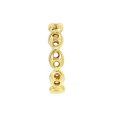 Simply Vera Vera Wang 10k Gold Chain Link C-Hoop Earrings