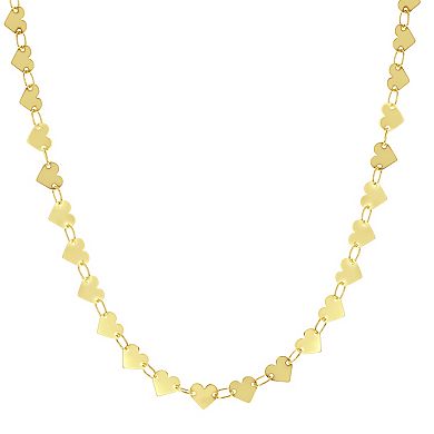 Simply Vera Vera Wang 10k Gold Interlocking Heart Chain Necklace
