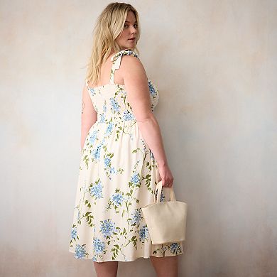 Plus Size LC Lauren Conrad Corset Midi Dress