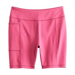 Women's Gaiam Om High-Waisted Mesh Pocket Fitted Shorts