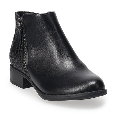 Kohls girls black boots best sale