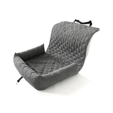 Precious Tails Quilted Bolster Car Seat Cover