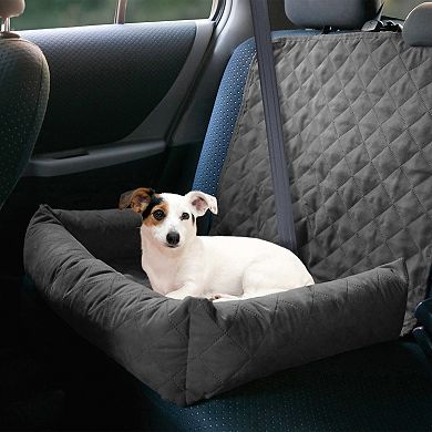 Precious Tails Quilted Bolster Car Seat Cover