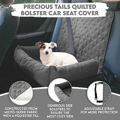 Precious Tails Quilted Bolster Car Seat Cover