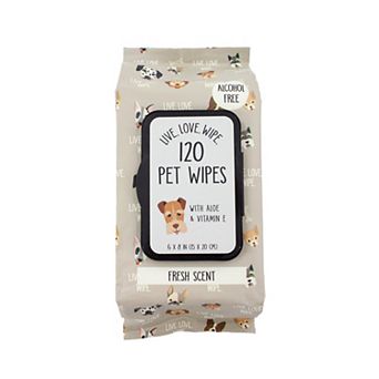 Precious Tails 120 Count Cucumber Scent Pet Grooming Wipes