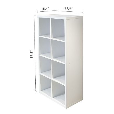 Smart Cube 8-Cube Organizer Storage with Opened Back Shelves