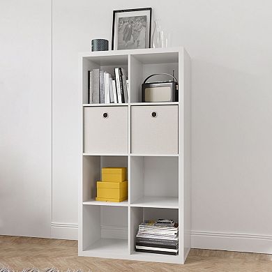 Smart Cube 8-Cube Organizer Storage with Opened Back Shelves