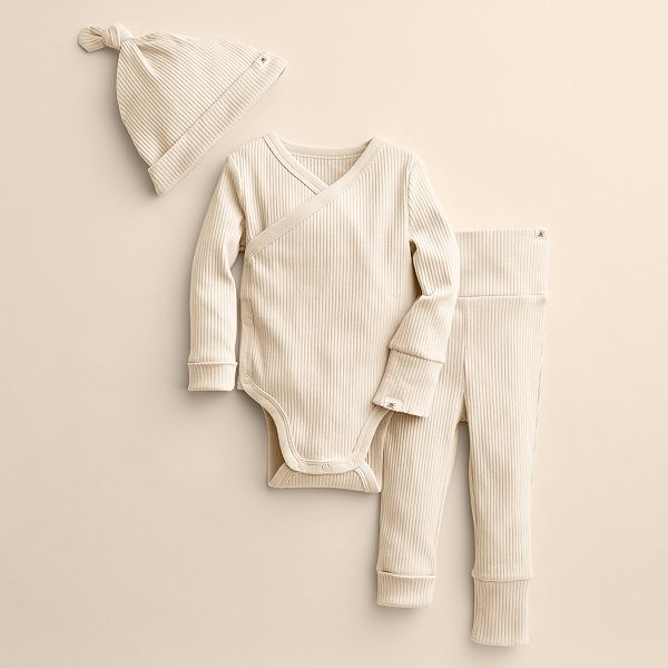 Baby Little Co. by Lauren Conrad 3Piece Bodysuit, Pants & Hat