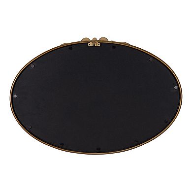 Kate and Laurel Arendahl Traditional Oval Ornate Wall Mirror
