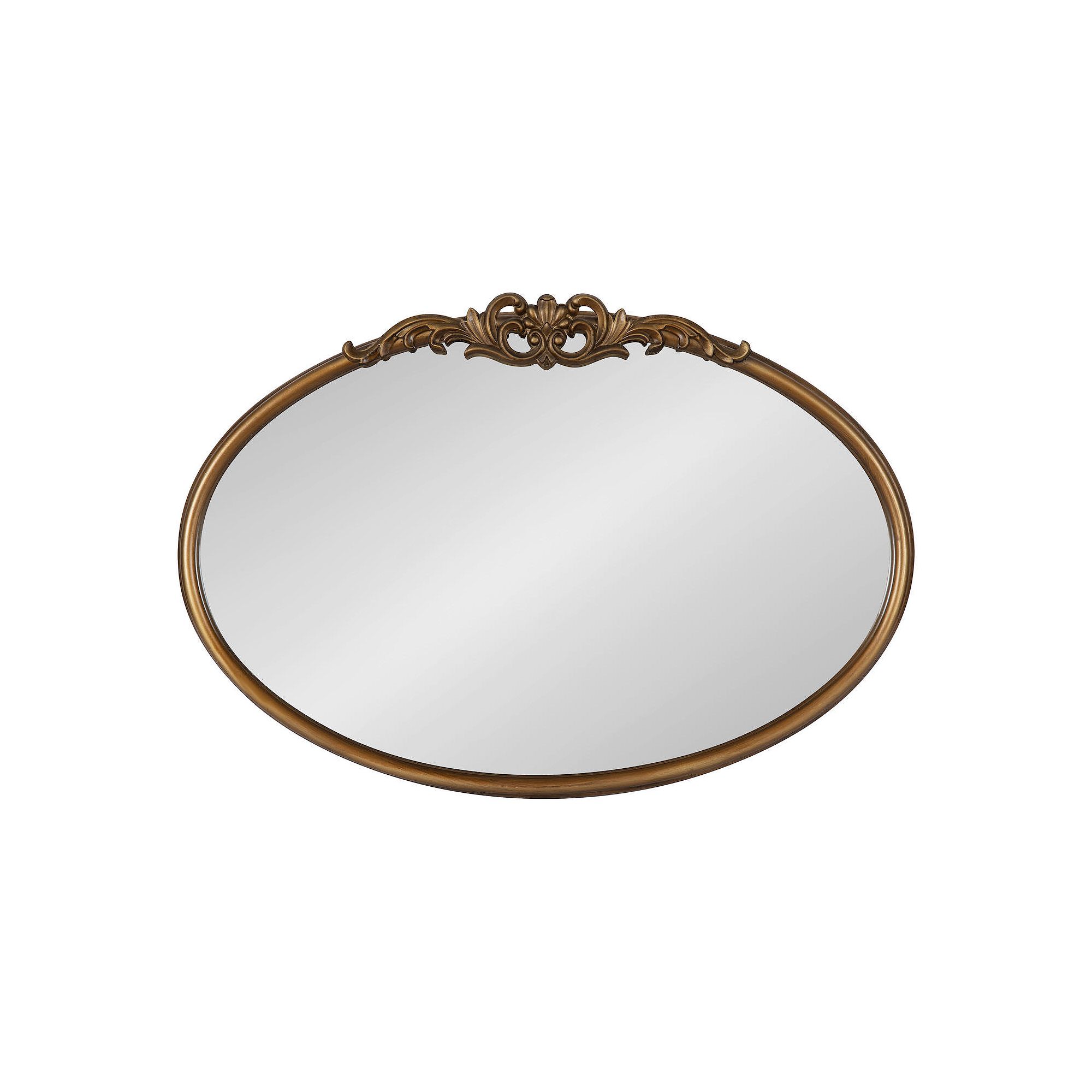 Kate and Laurel Arendahl Traditional Oval Ornate Wall Mirror, Gold