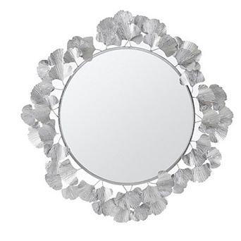Martha Stewart Eden Ginkgo Round Wall Mirror