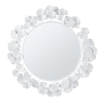 Martha Stewart Eden Ginkgo Round Wall Mirror