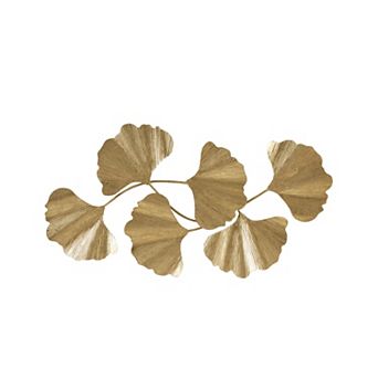 Madison Park Faye Gold Foil Ginkgo Leaf Metal Wall Decor