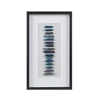 INK+IVY Cerulean Stone Agate Framed Shadowbox Wall Decor