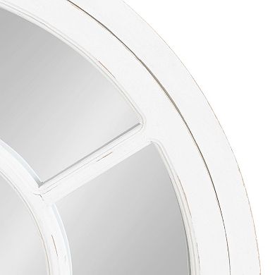 Kate and Laurel Boldmere Windowpane Arched Wall Mirror