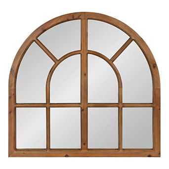 Kate and Laurel Boldmere Windowpane Arch Wall Mirror