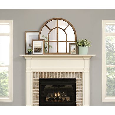 Kate and Laurel Boldmere Windowpane Arch Wall Mirror