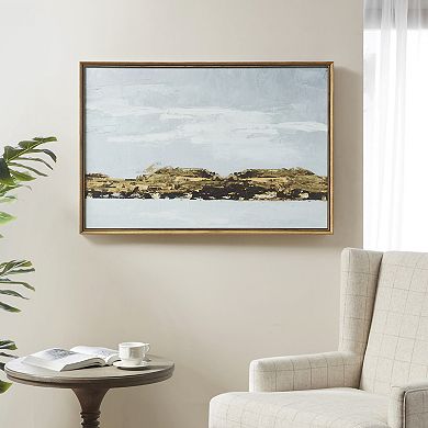 Martha Stewart Foggy Morning Landscape Framed Wall Art
