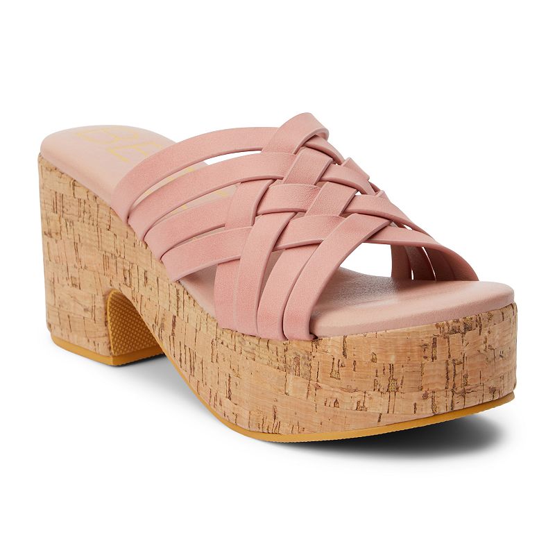 Beach by Matisse Daydream Womens Heeled Slide Sandals, Size: 5, Med Pink