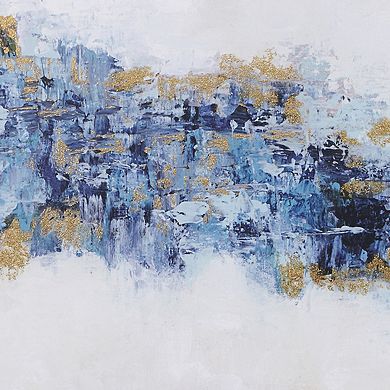 INK+IVY Blue Drift Abstract Gallery Framed Wall Art 5-piece Set
