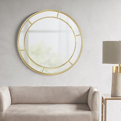Martha Stewart Katonah Round Framed Wall Mirror
