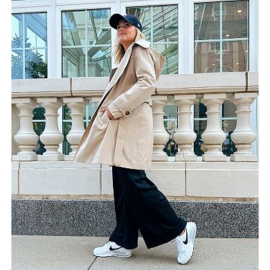 Women's London Fog Water-Repellant Double Breasted Trench Coat
