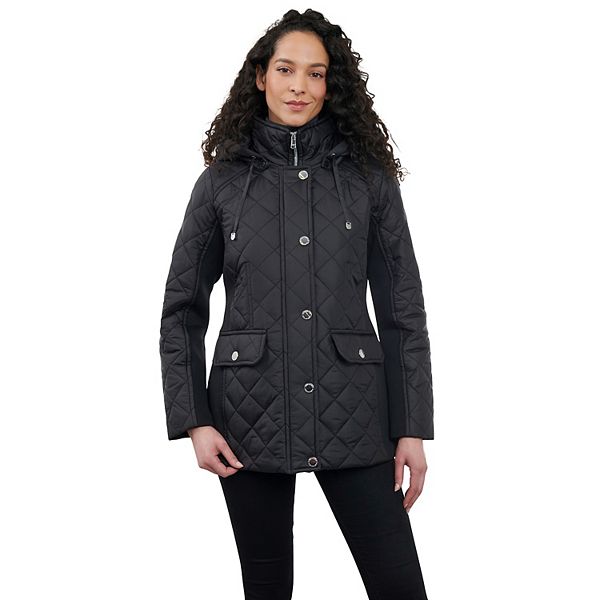 Women's London Fog Water-Resistant Quilted Jacket