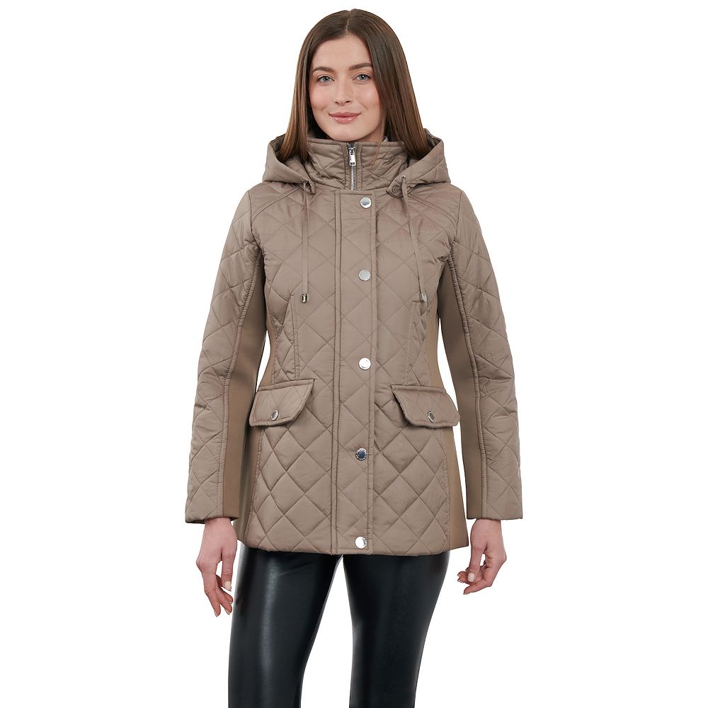 Women's London Fog Water-Resistant Quilted Jacket