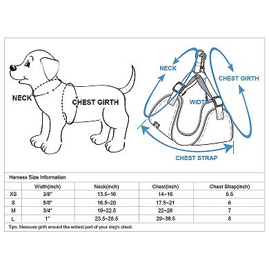 Better Basics No Pull Reflective Dog Harness Vest