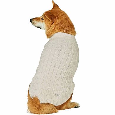 Ultra-soft & Warm Fuzzy Knit Crewneck Dog Sweater