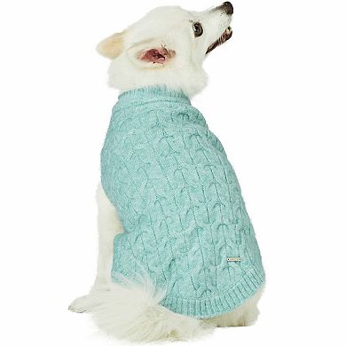 Ultra-soft & Warm Fuzzy Knit Crewneck Dog Sweater