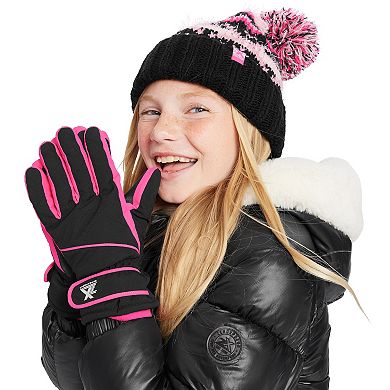 Girls 4-16 ZeroXposur Winter Fashion Beanie & Ski Gloves Set