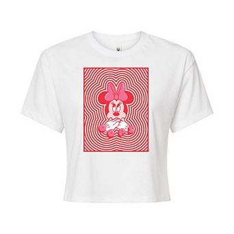 Disney's Minnie Mouse Juniors' Oops Cropped Graphic Tee