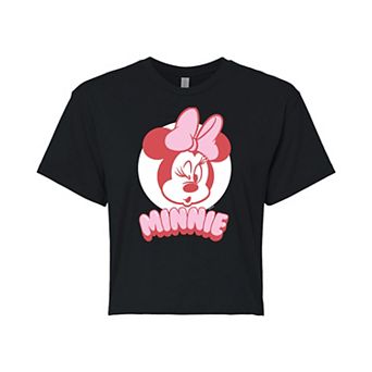 Disney's Minnie Mouse Juniors' Cropped Graphic Tee Cropped Graphic Tee