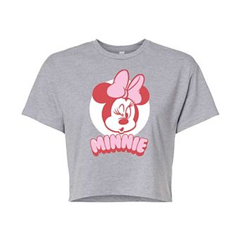 Disney's Minnie Mouse Juniors' Cropped Graphic Tee Cropped Graphic Tee